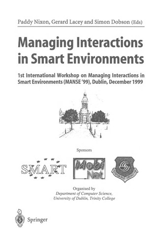 Cover for Managing Interactions in Smart Environments