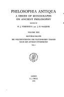 Cover for Die Weltentstehung des Platonischen Timaios nach den antiken Interpreten