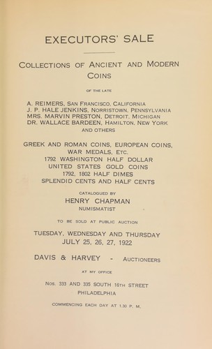 Cover for Executors' sale