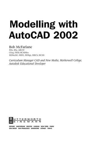 Cover for Modelling with AutoCAD 2002