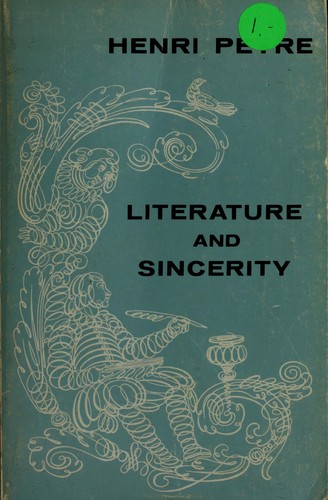 Cover for Literature and sincerity.