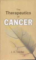 Cover for Therapeutics of Cancer