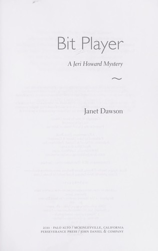 Cover for Bit player