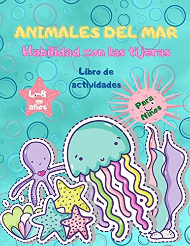 Cover for Animales marinos Tijeras para niños