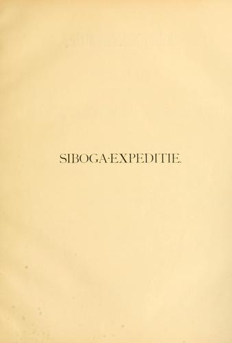 Cover for Cumacea of the Siboga-expedition
