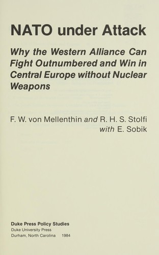 Cover for NATO Under Attack