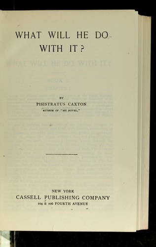 Cover for What will he do with it?