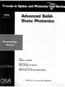 Cover for Advanced Solid-State Photonics
