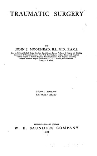 Cover for Traumatic surgery