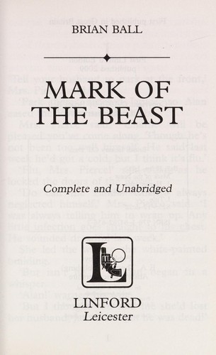 Cover for Mark of the beast