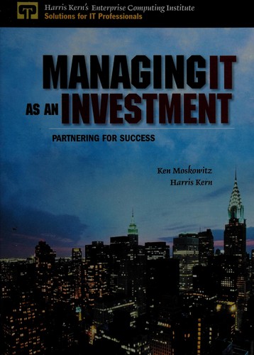 Cover for Managing IT as an investment