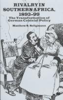 Cover for Rivalry in Southern Africa, 1893-99