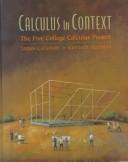 Cover for Calculus in context