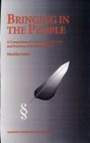 Cover for Bringing in the people