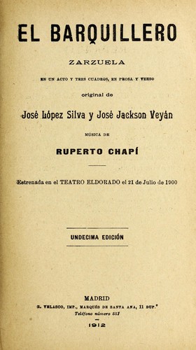 Cover for El barquillero