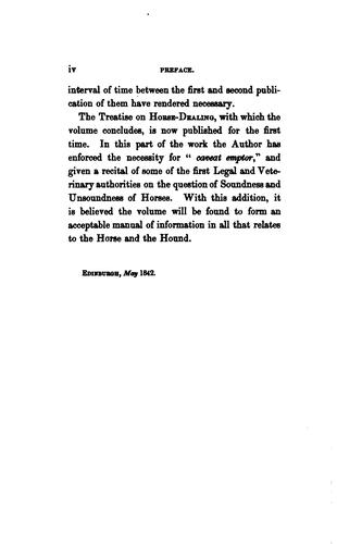 Cover for The horse and the hound, by Nimrod