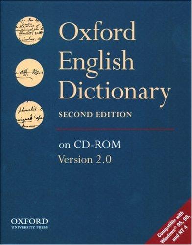 Cover for Oxford English Dictionary on CD-ROM (Windows)