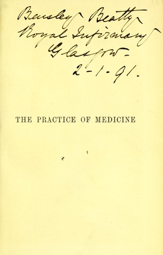 Cover for The practice of medicine