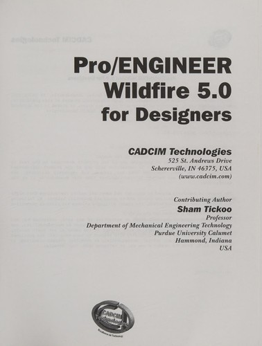 Cover for Pro/ENGINEER wildfire 5.0 for designers