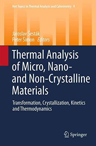 Cover for Thermal analysis of Micro, Nano- and Non-Crystalline Materials