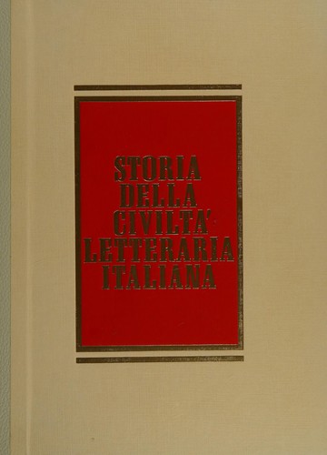 Cover for Storia della civiltà letteraria italiana