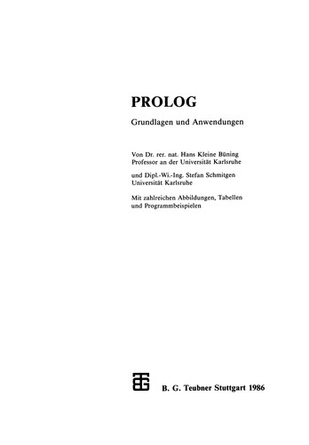 Cover for Prolog
