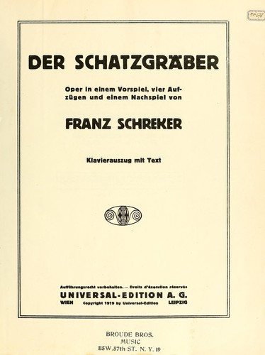 Cover for Der Schatzgräber