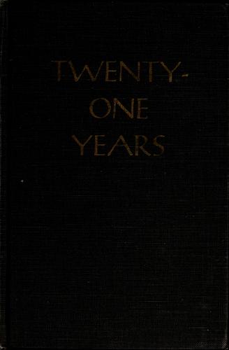 Cover for Twenty-one years