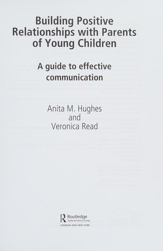 Cover for Building positive relationships with parents of young children
