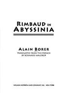 Cover for Rimbaud in Abyssinia