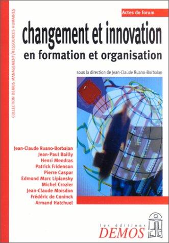 Cover for Changement et innovation en formation et organisation