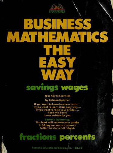 Cover for Business mathematics the easy way