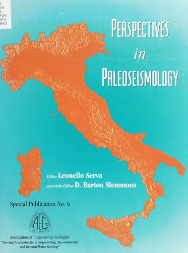 Cover for Perspectives in paleoseismology