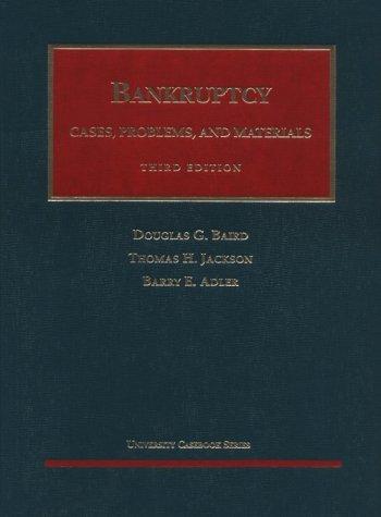 Cover for Cases, problems, and materials on bankruptcy