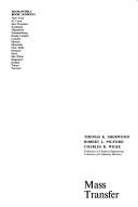 Cover for Mass transfer