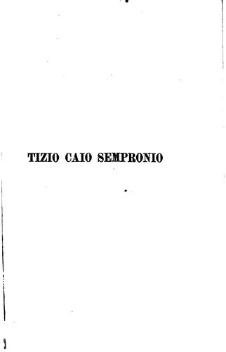 Cover for Tizio Caio Sempronio: storia mezzo romana
