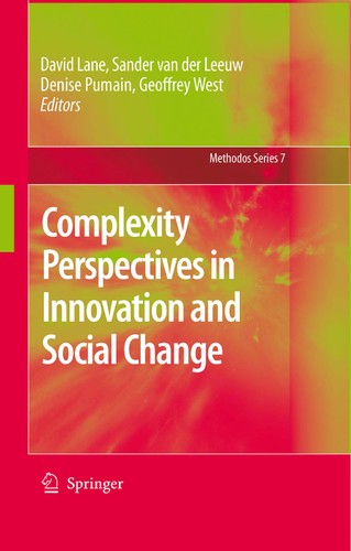 Cover for Complexity perspectives in innovation and social change
