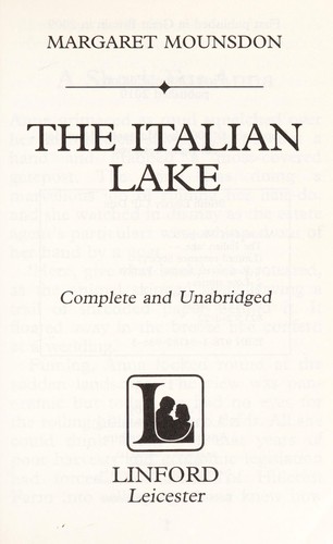 Cover for The Italian lake