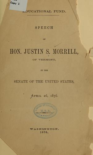 Cover for Educational fund