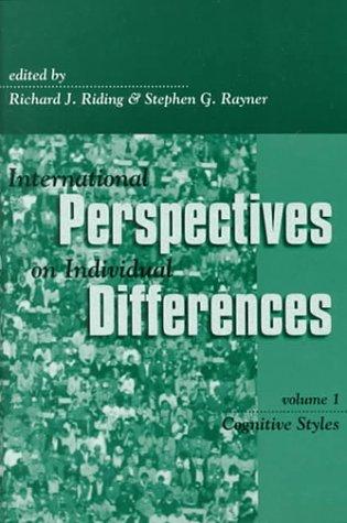 Cover for International Perspectives on Individual Differences, Volume 1