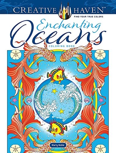 Cover for Creative Haven Enchanting Oceans Coloring Book