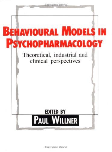 Cover for Behavioural models in psychopharmacology