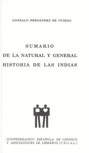 Cover for Sumario de la natural y general historia de las Indias