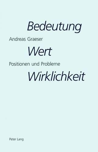 Cover for Bedeutung, Wert, Wirklichkeit