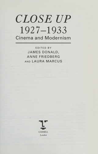 Cover for Close up, 1927-33