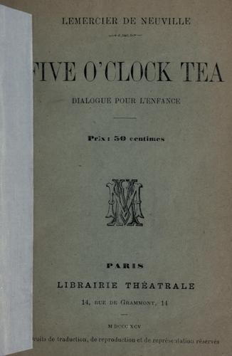 Cover for Five o'clock tea