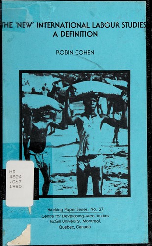 Cover for The "New" international labour studies