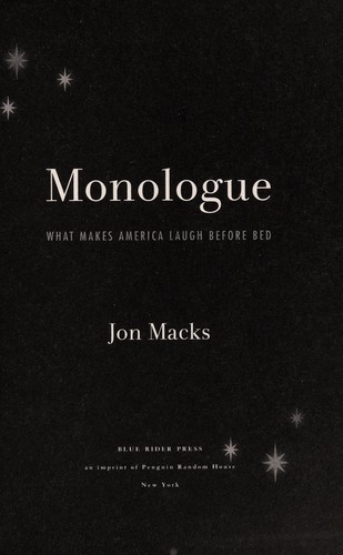 Cover for Monologue