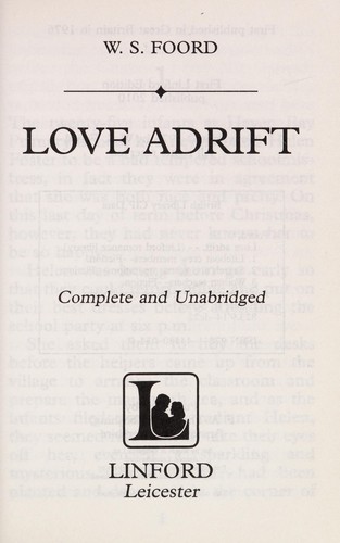 Cover for Love adrift