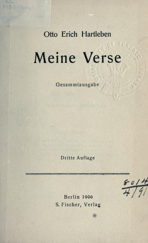 Cover for Meine Verse